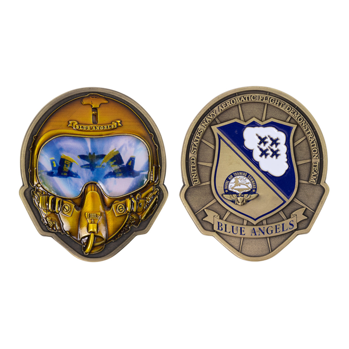 Coin: Blue Angels Helmet