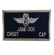 Civil Air Patrol Blue Cloth Name Patch - Single Emblem