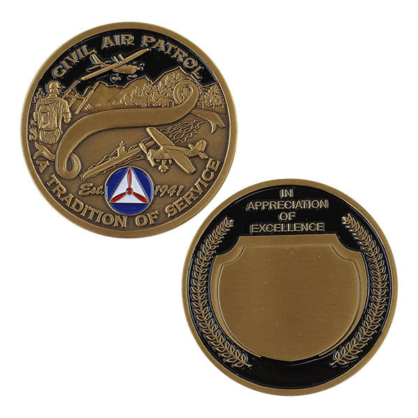 Civil Air Patrol CAP In Appreciation of Excelence Coin Civil Air Patrol CAP In Appreciation of Excelence Coin