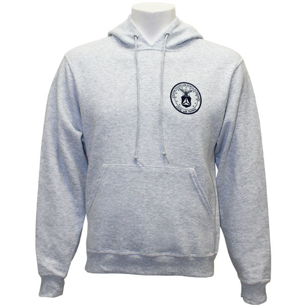 Civil Air Patrol Leisure Sweatshirt: Hooded Ash Grey Fleece