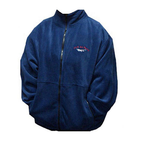Civil Air Patrol Fleece Jacket: Cessna Logo - blue zippered