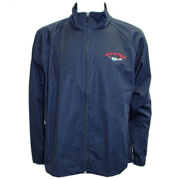 Civil Air Patrol: Navy Blue Soft Shell Jacket w/embroidered Cessna 2XL