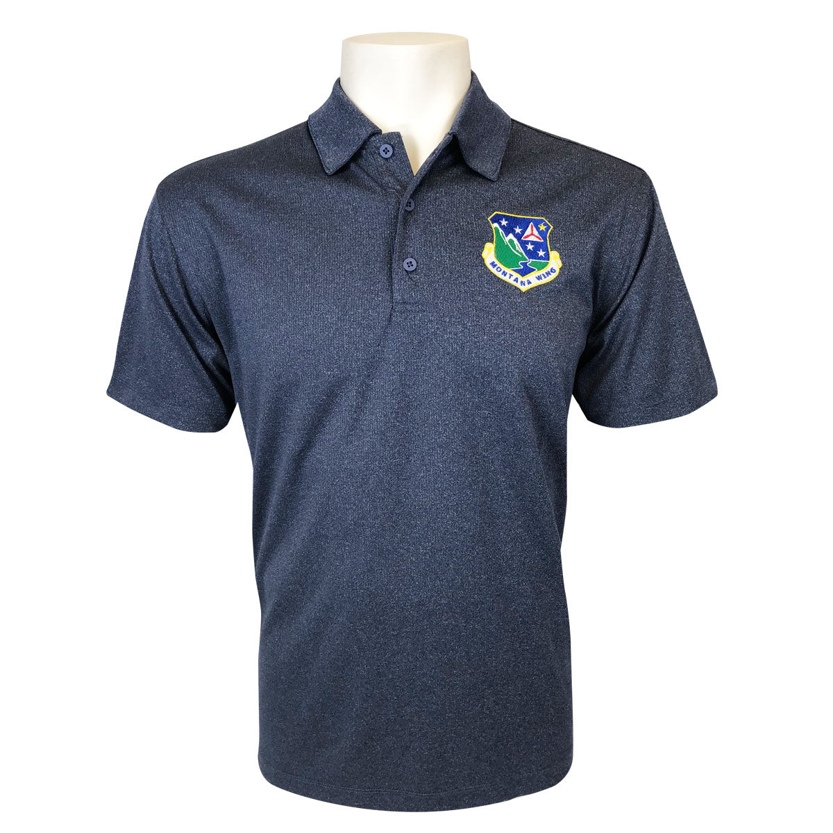 Civil Air Patrol Leisure Polo: Montana Wing Male (Navy)