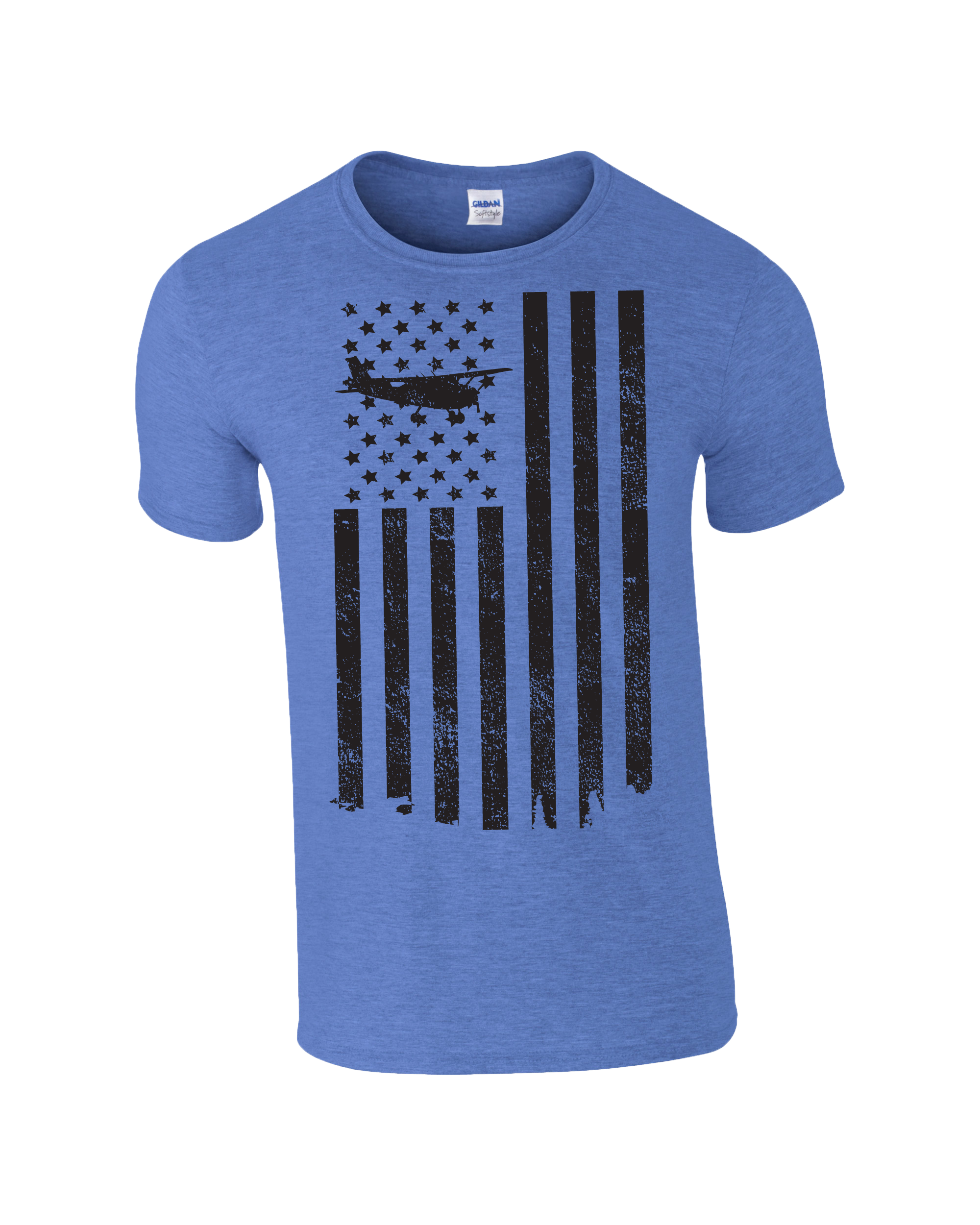 Civil Air Patrol Leisure T-Shirt: Distressed Flag (Blue)