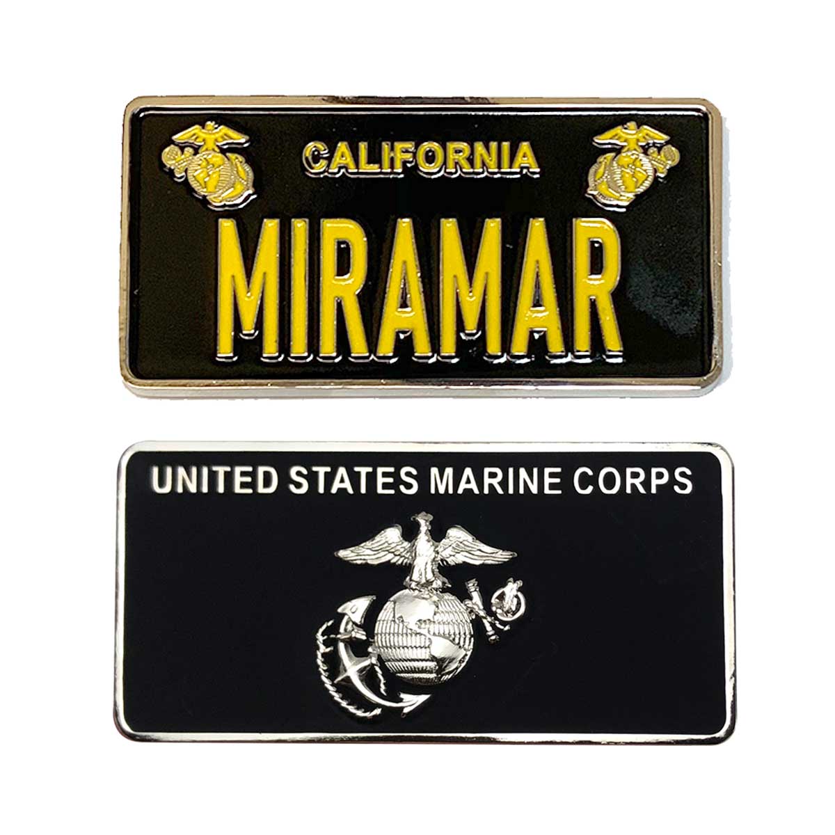Marine Corps Coin: 1.25" License Plate Miramar