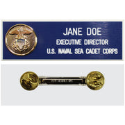 USNSCC Adult Name Plate with Shield w/clutch fasteners