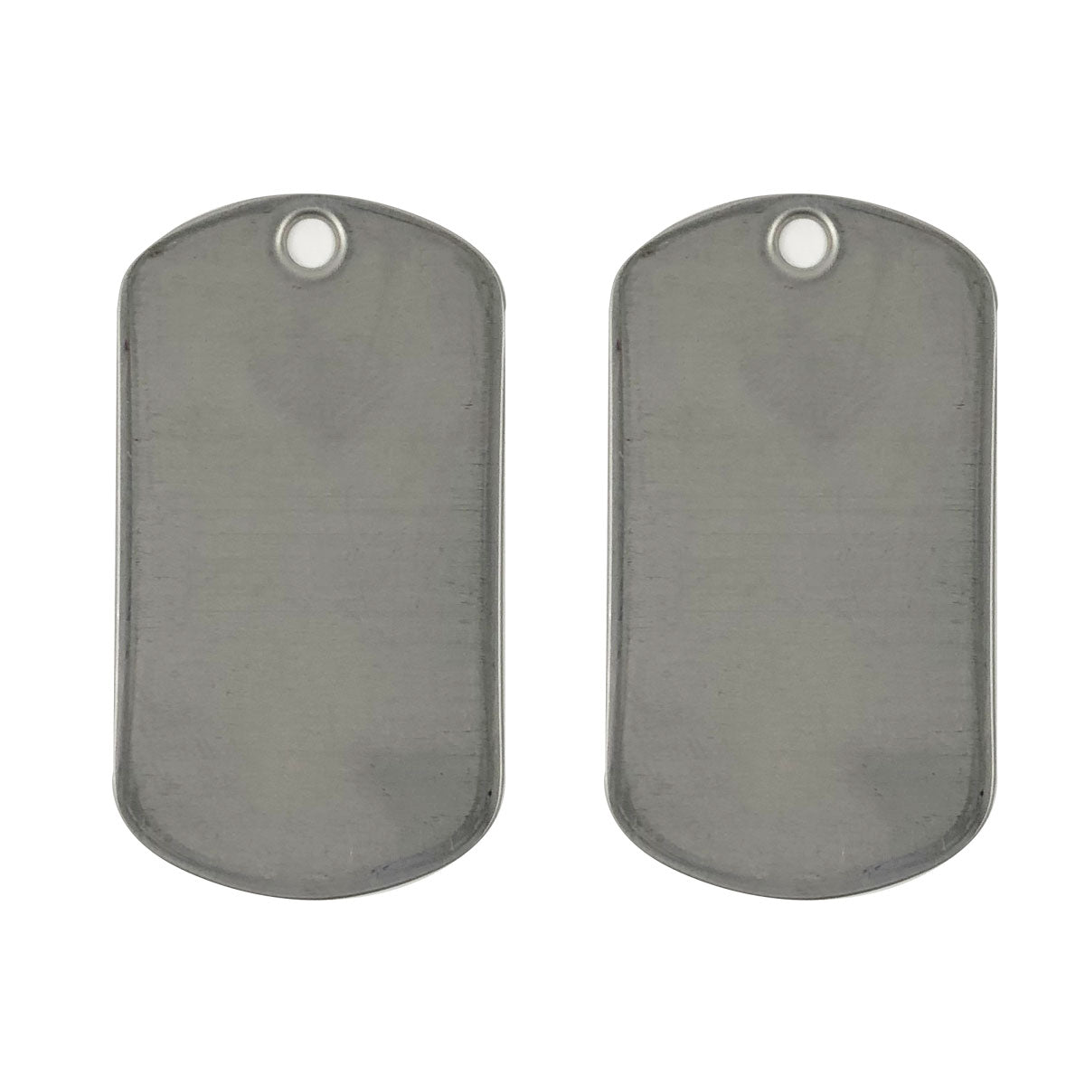 Identification Tag (Dog Tags) Blank: Silver