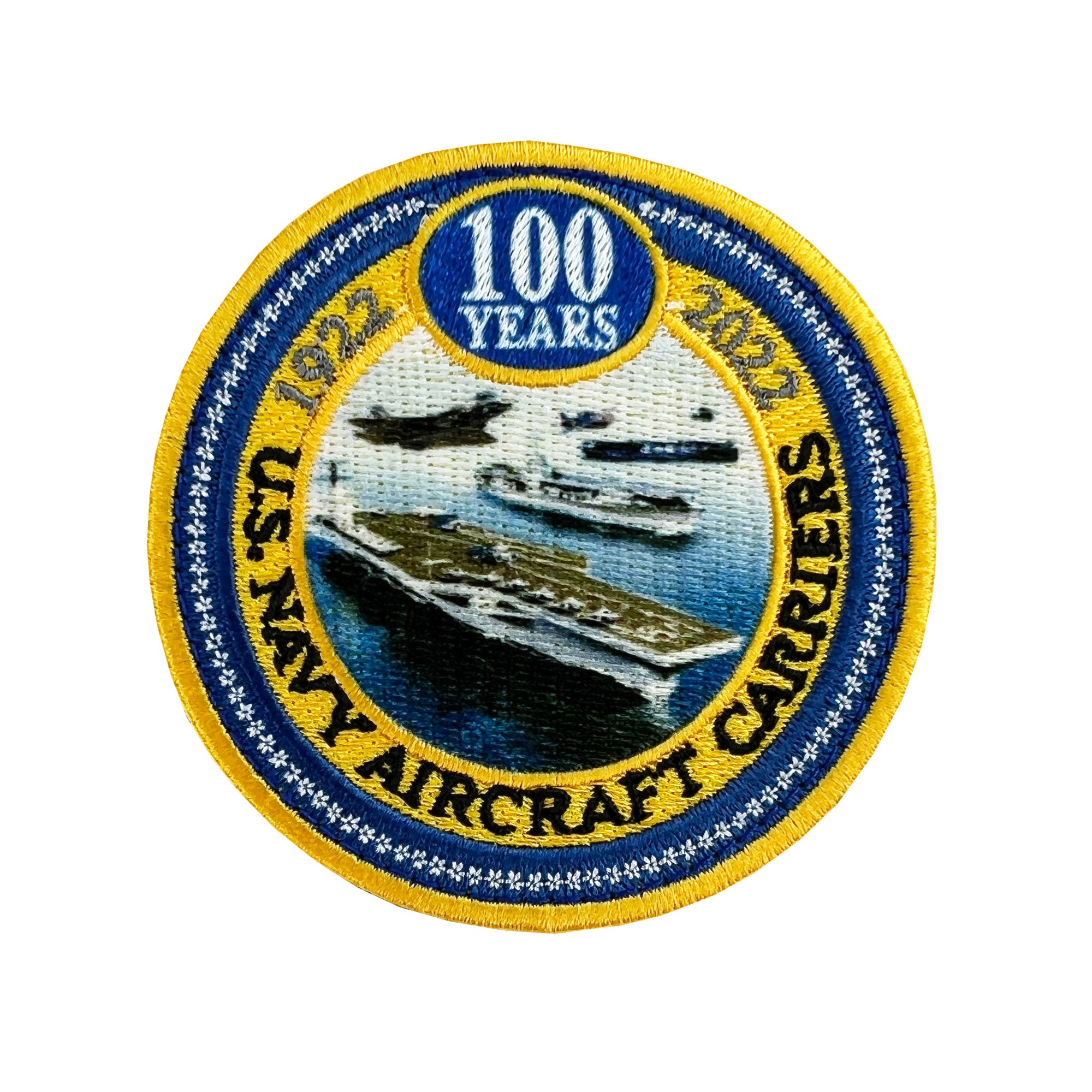 Patch 3": CONAC Centennial of US Navy Aircraft Carriers with hook