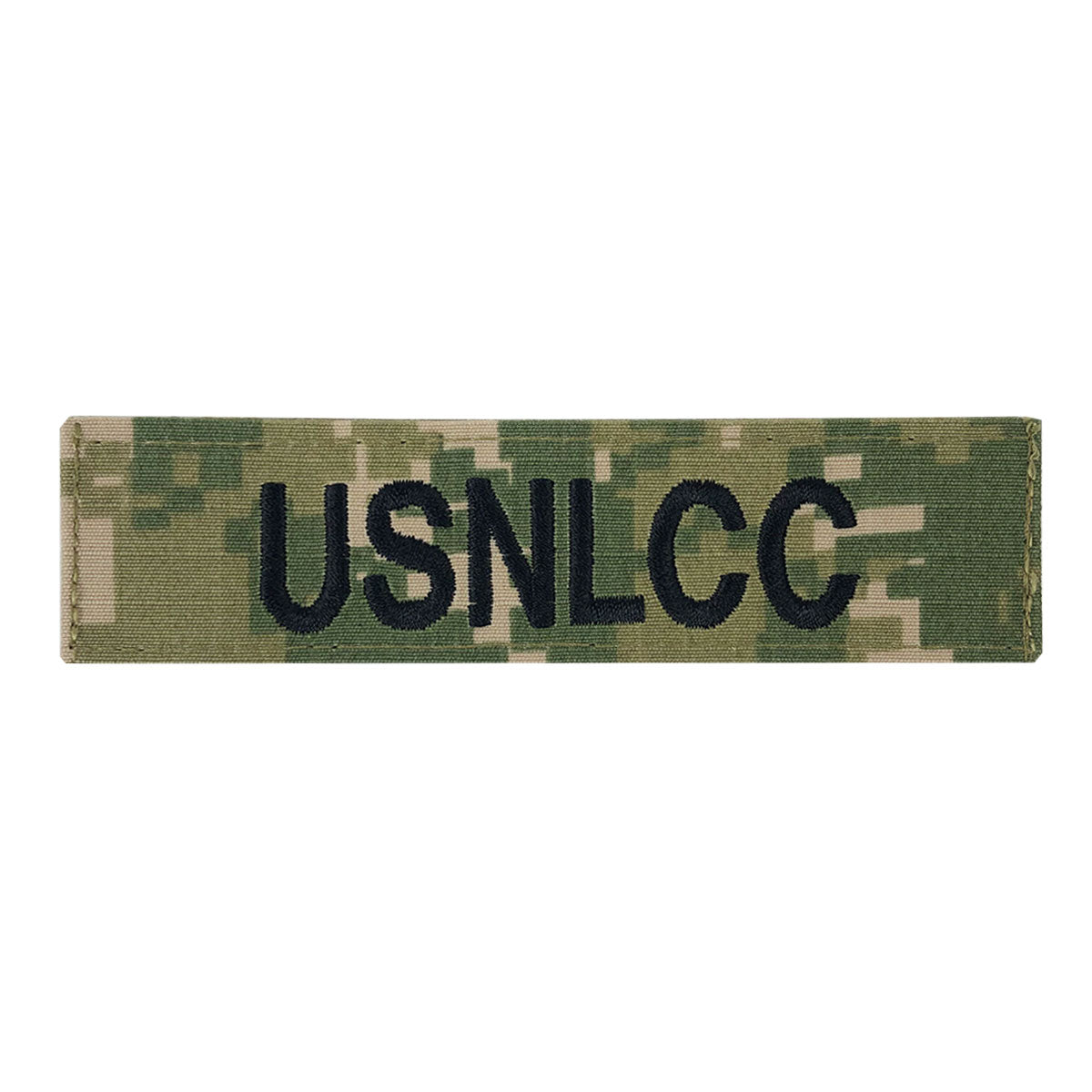USNLCC Name Tape: Black Embroidered on Type III w/ Hook Closure - (USNLCC)
