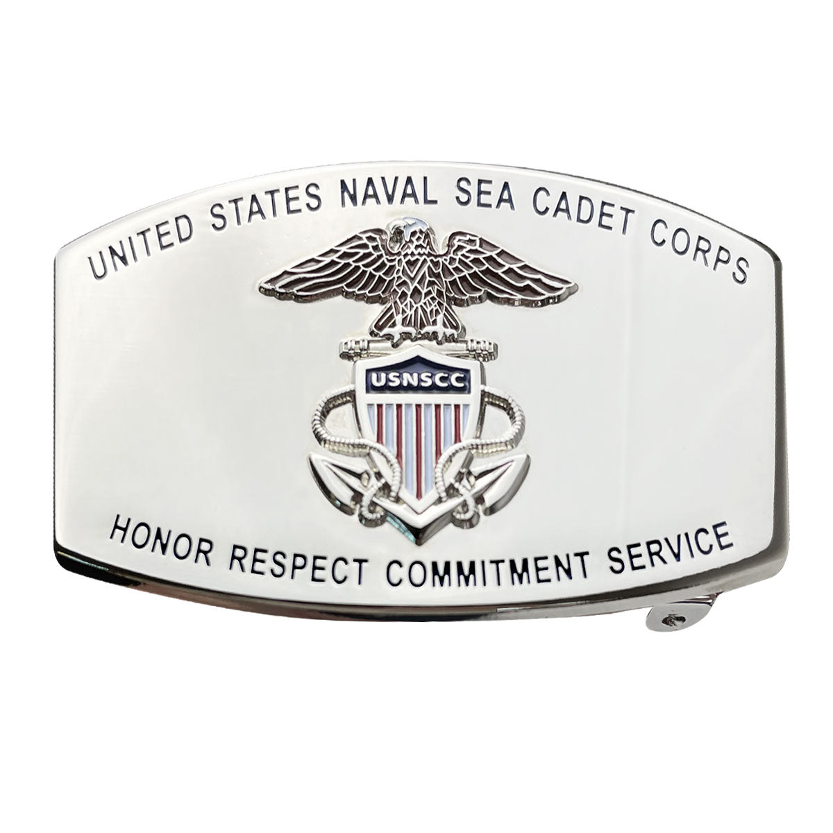 USNSCC Buckle With logo - SILVER