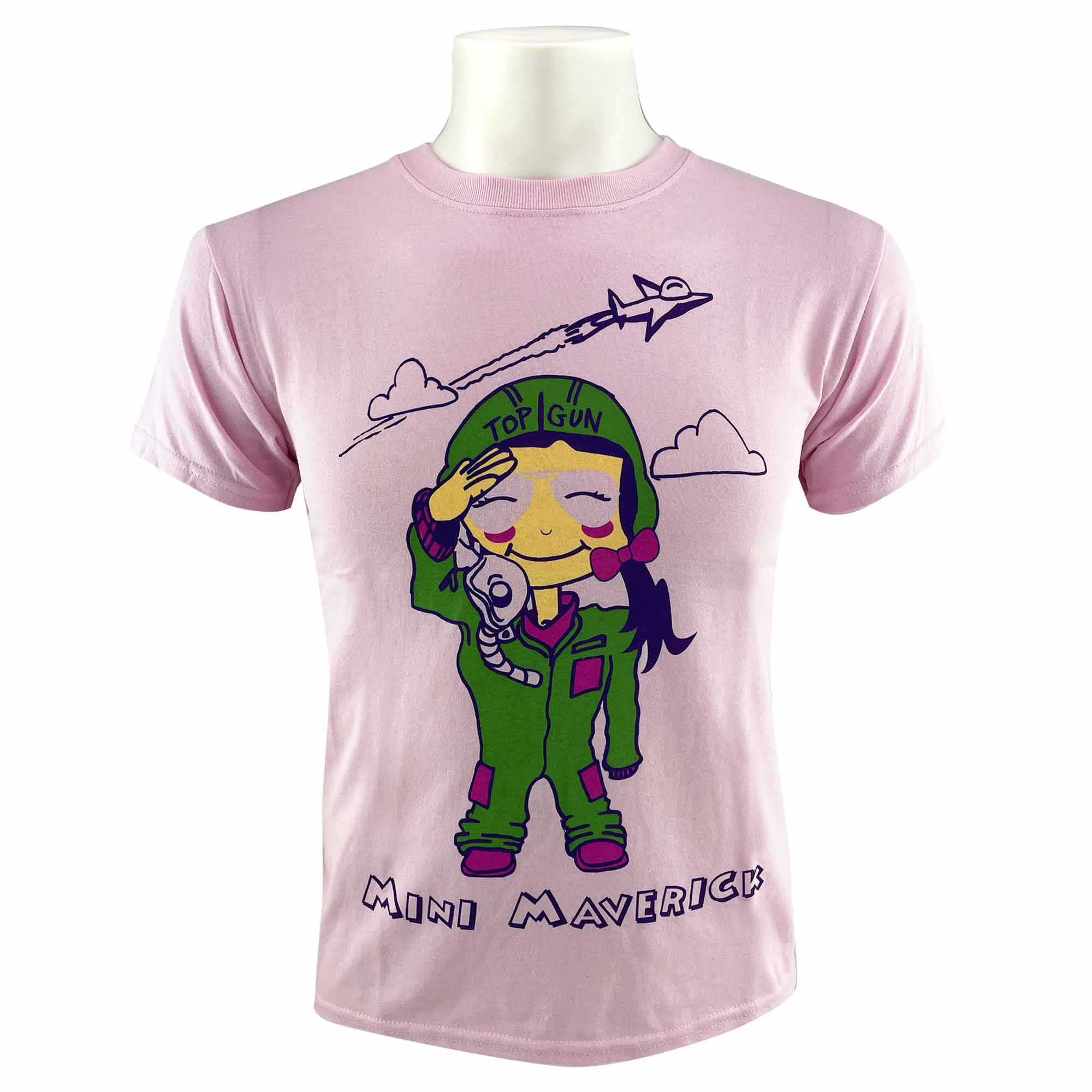 Top Gun Youth T-Shirt Mini Maverick- Pink Tee