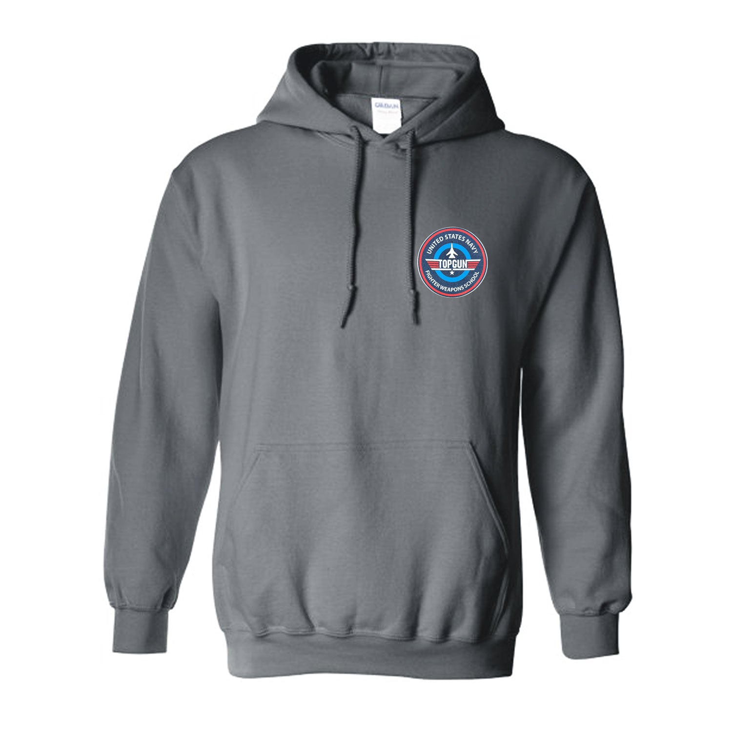 Top Gun II Hoodie with Helmet Charcoal