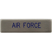 USAF Name Plate - silver brushed
