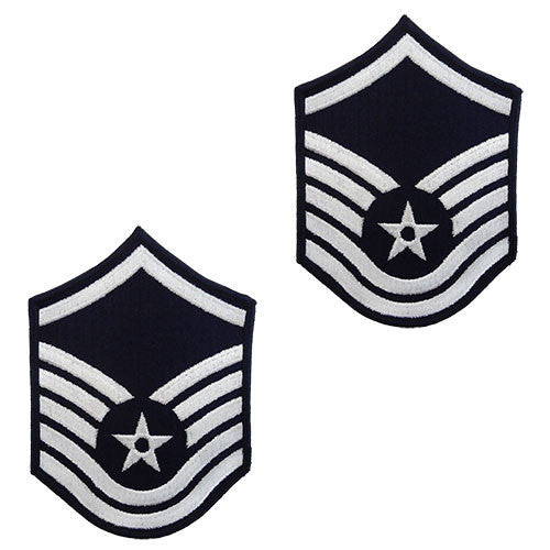 Air Force Embroidered Chevron: Master Sergeant - small color