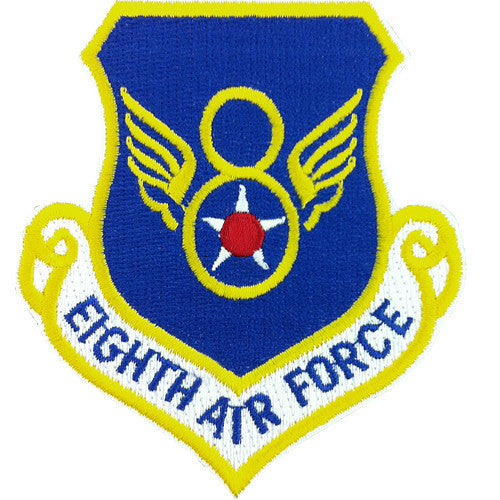 Air Force Patch: 8th Air Force Command - hook closure