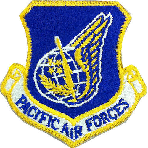 Air Force Patch: Pacific Air Forces - color with hook closure