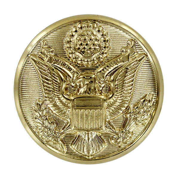 Golden Brass Cover Button for Army Garments - China Army Button