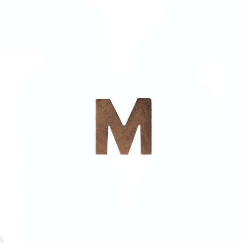 Ribbon Attachments: Letter M - bronze