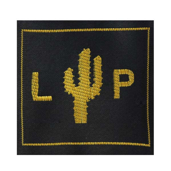CAP Shoulder Patch: WWII U.S. L & P Letters with Cactus 2" X 2"