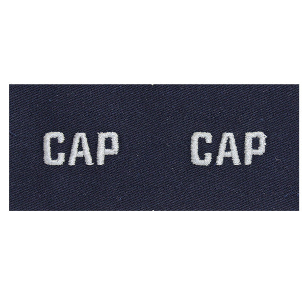Civil Air Patrol Collar Insignia: CAP Embroidered (New Insignia)