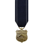 Miniature Medal- 24k Gold Plated: Coast Guard Expert Pistol