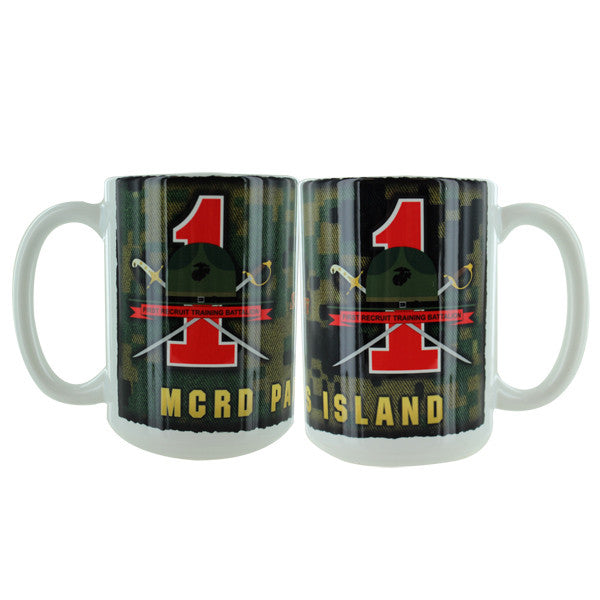 Marine Corps Mug - Parris Island 1st Recruit Battalion
