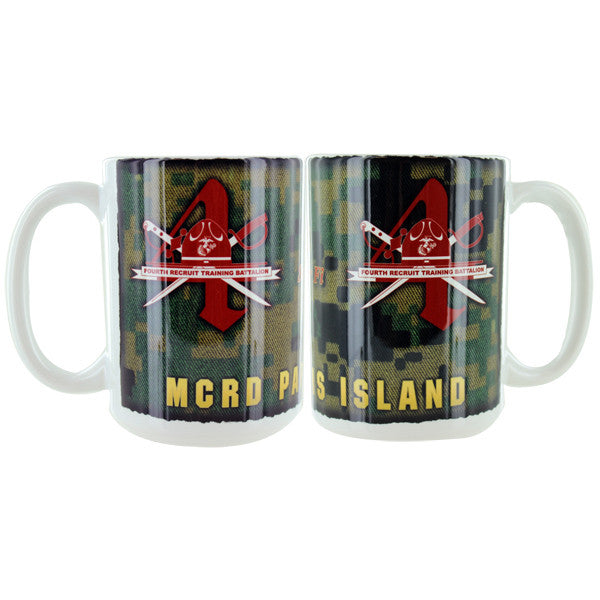 Marine Corps Mug - Parris Island 4th Recruit Battalion