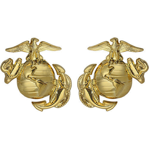 USAMM - Marine Corps Globe-and-Anchor Collar Device USAMM - Marine Corps Globe-and-Anchor Collar Device