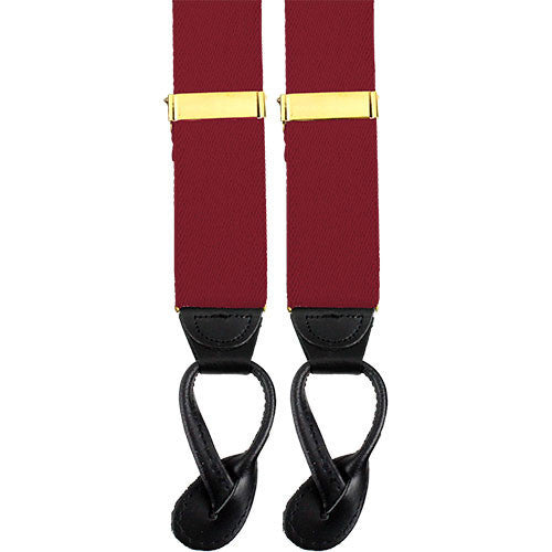 Army Suspenders: Ordnance - leather ends