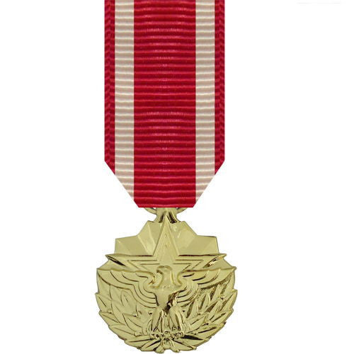 Miniature Medal: Meritorious Service - 24k Gold Plated