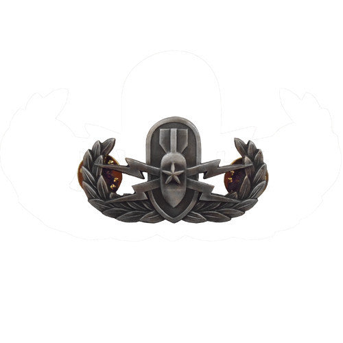 Badge: Senior Explosive Ordnance Disposal - miniature, oxidized