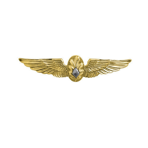 Navy Badge: Flight Surgeon - miniature, mirror finish