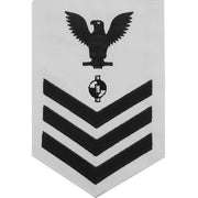 Navy E6 MALE Rating Badge: Engineering Aide - white