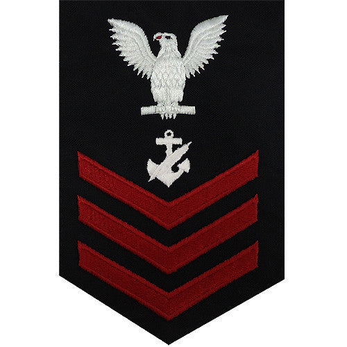 Navy E6 MALE Rating Badge: Navy Counselor - blue