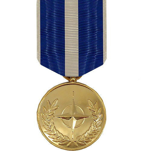 Full Size Medal: NATO Kosovo - 24k Gold Plated