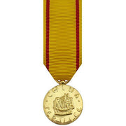 Miniature Medal- 24k Gold Plated: China Service Navy