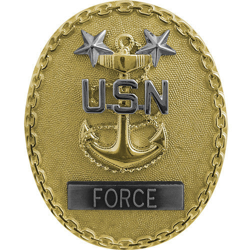 Navy Identification Badge: Force Master E9 CPO - regulation size
