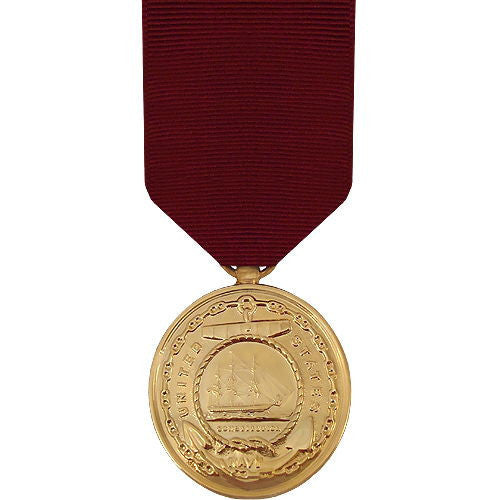 Full Size Medal: Navy Good Conduct - 24k Gold Plated