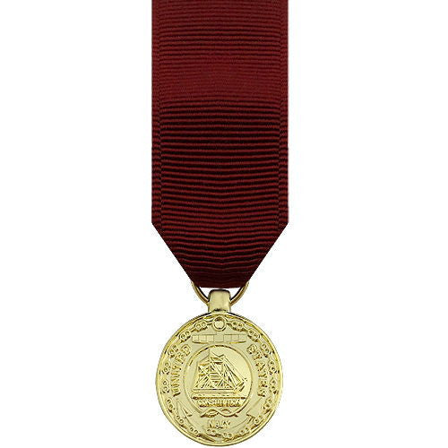 Miniature Medal: Navy Good Conduct - 24k Gold Plated