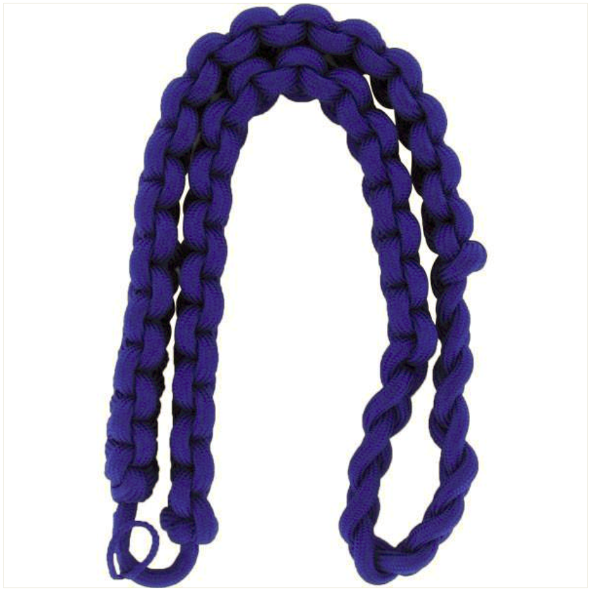 Shoulder Cord: 2723 Interwoven Purple - thick