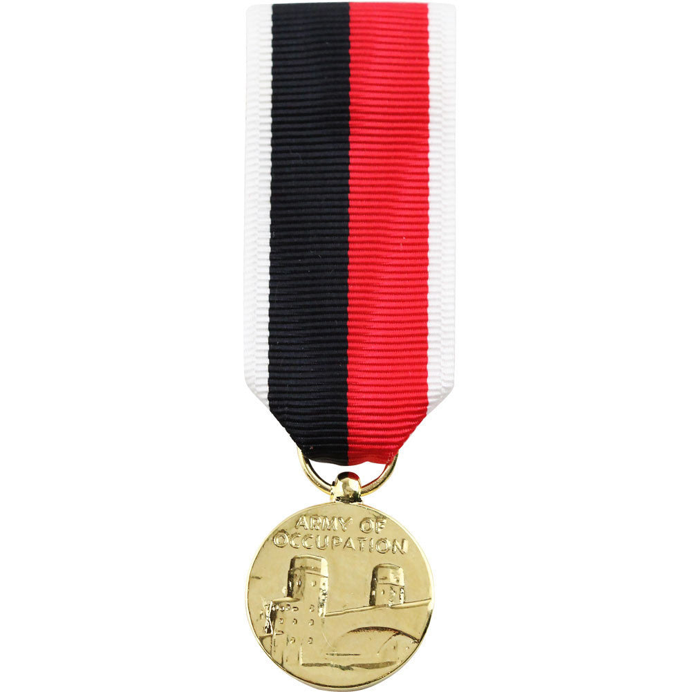 Miniature Medal: Army and Air Force WWII Occupation - 24k Gold Plated