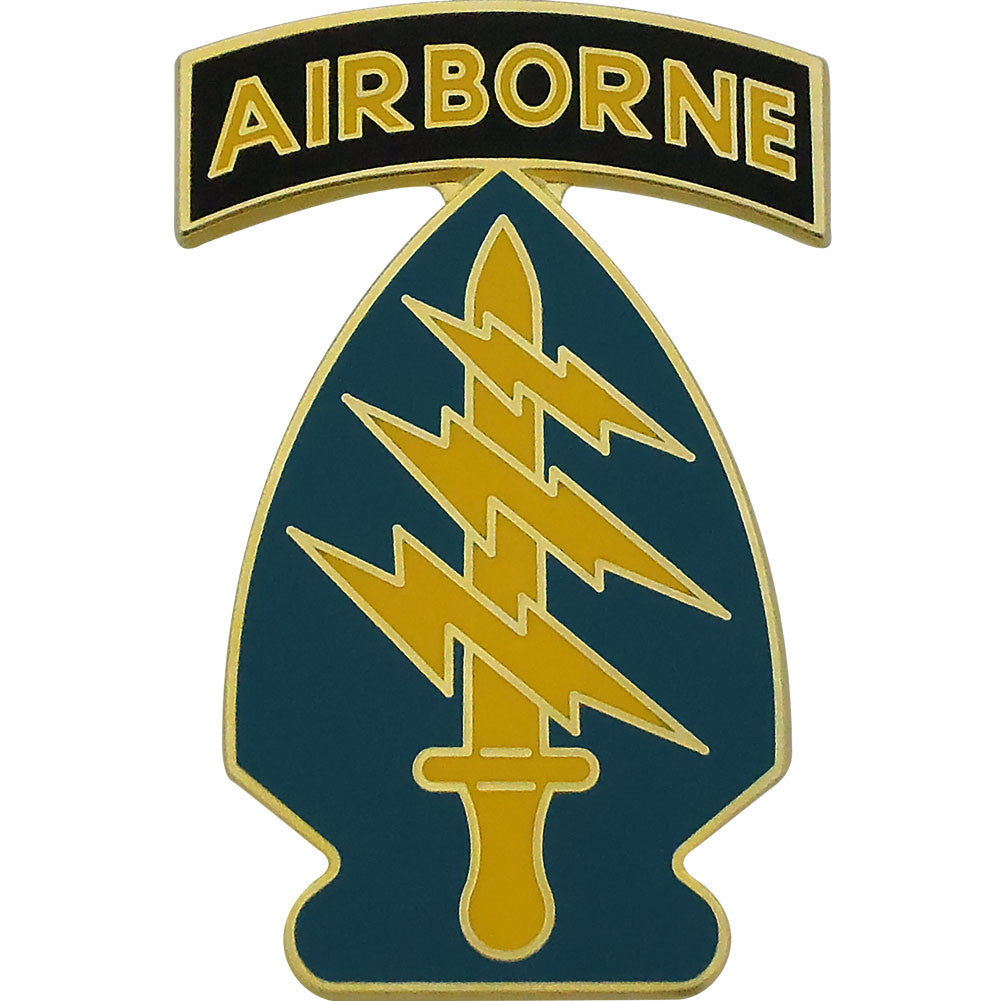 Army Combat Service Identification Badge (CSIB): Special Forces Group with Airborne Tab
