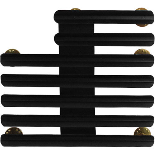 Ribbon Mounting Bar: 19 Ribbons Staggered Right - ⅛ inch space