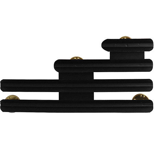 Ribbon Mounting Bar: 9 Ribbons Staggered Right - ⅛ inch space
