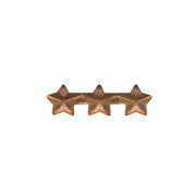 NO PRONG Ribbon Attachments: Three Bronze Stars Mounted on a Bar - bronze