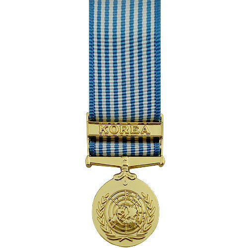 Miniature Medal- 24k Gold Plated: United Nations Service