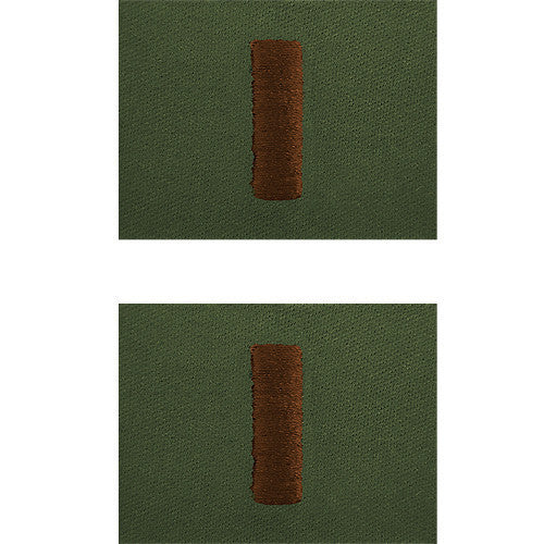 Navy Embroidered Collar Device: Ensign - embroidered on Subdued (NON-RETURNABLE)