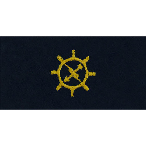 Navy Embroidered Collar Device: Operations Technician - coverall