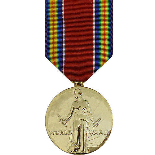 Full Size Medal: WWII Victory - 24k Gold Plated