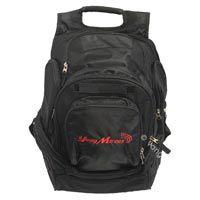 Young Marines Black Backpack: Young Marines and Swoosh Embroidered